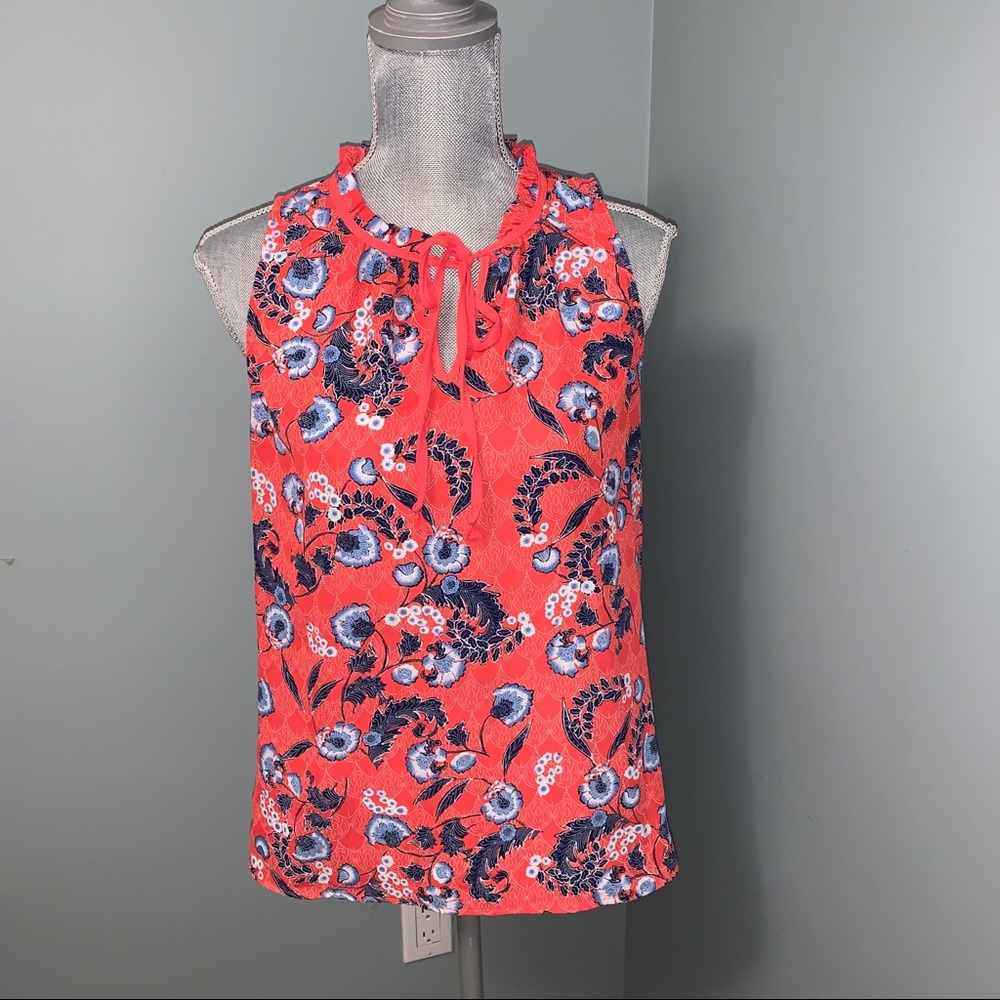 RICKI’S sleeveless tied v-neck paisley print blouse size small boho bohemian